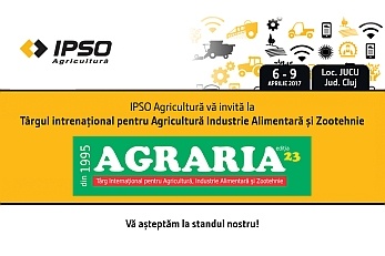 IPSO AGRICULTURĂ PARTICIPĂ LA AGRARIA CLUJ 06 – 09 APRILIE 2017