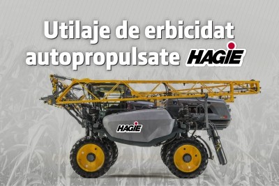 IPSO AGRICULTURĂ COMERCIALIZEAZĂ GAMA UTILAJE DE ERBICIDAT AUTOPROPULSATE HAGIE