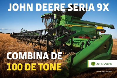 NOUA COMBINĂ JOHN DEERE X9 – DISPONIBILĂ ÎN ROMÂNIA!